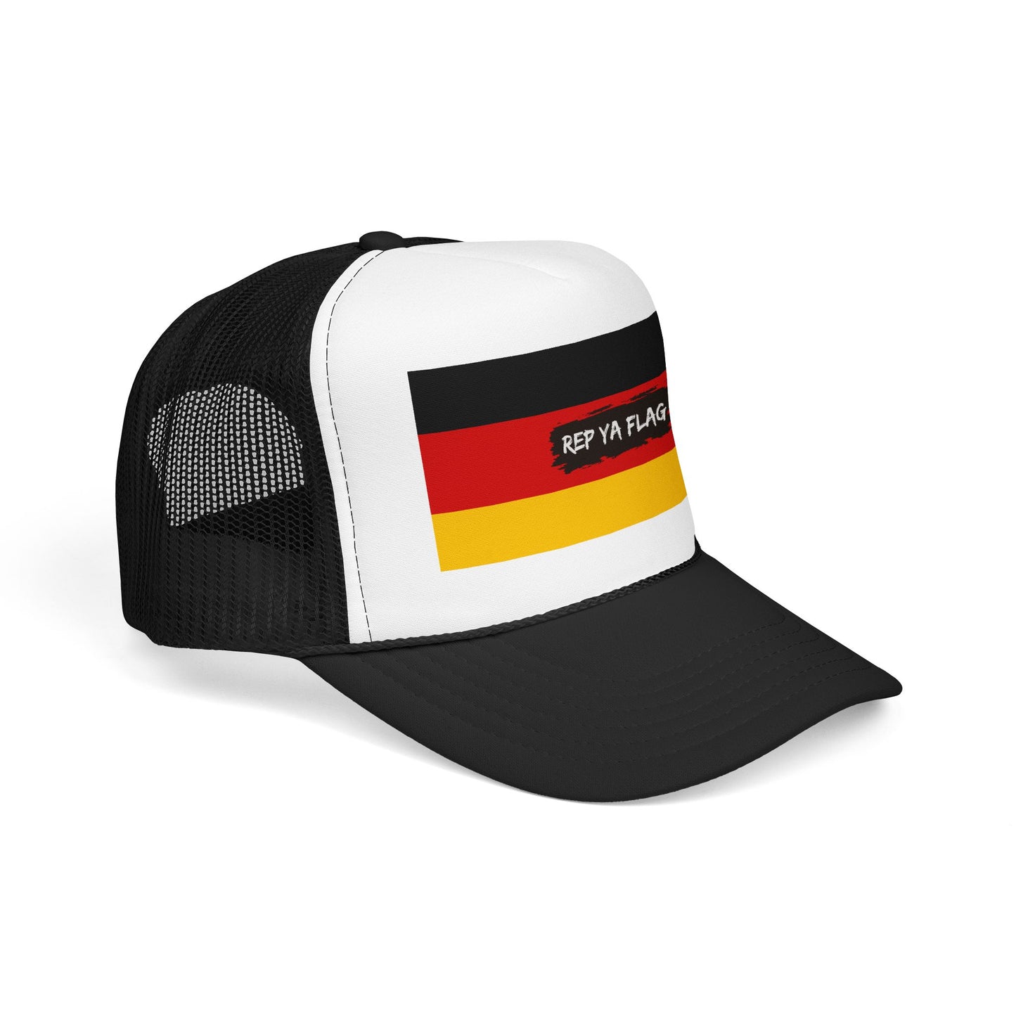 Germany Flag Foam Trucker Hat | German Pride Snapback Cap | Rep Ya Flag