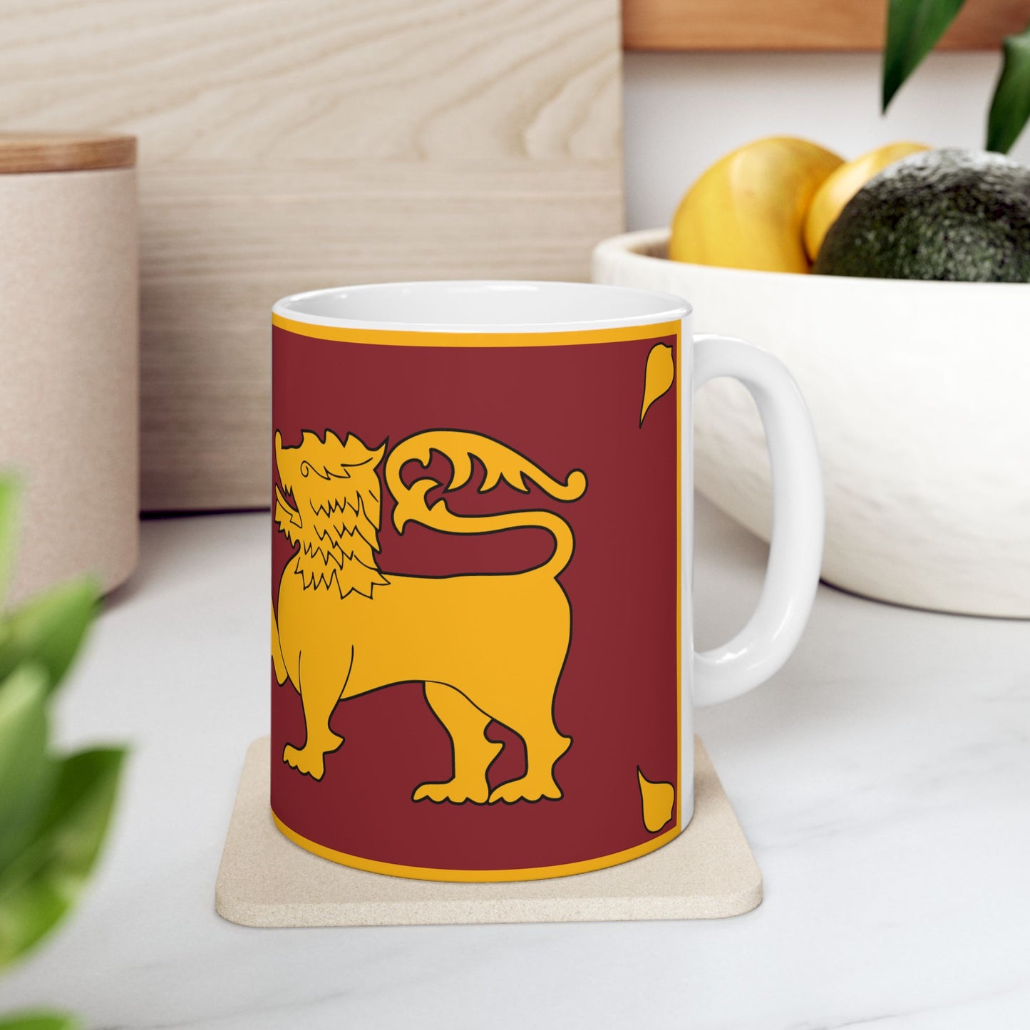 Sri Lanka Flag Coffee Tea Mug 11oz 15oz | Rep Ya Flag Ceramic Mug