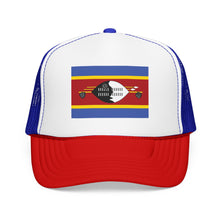 Eswatini Flag Foam Trucker Hat | Swazi Pride Snapback Cap | Rep Ya Flag