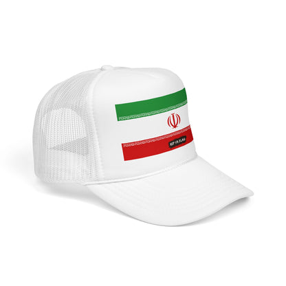 Iran Flag Foam Trucker Hat | Iranian Pride Snapback Cap | Rep Ya Flag