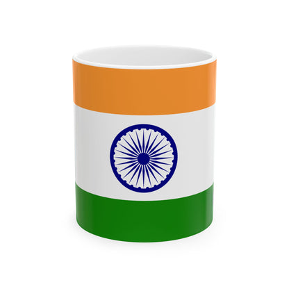 India Flag Coffee Tea Mug 11oz 15oz | Rep Ya Flag Ceramic Mug