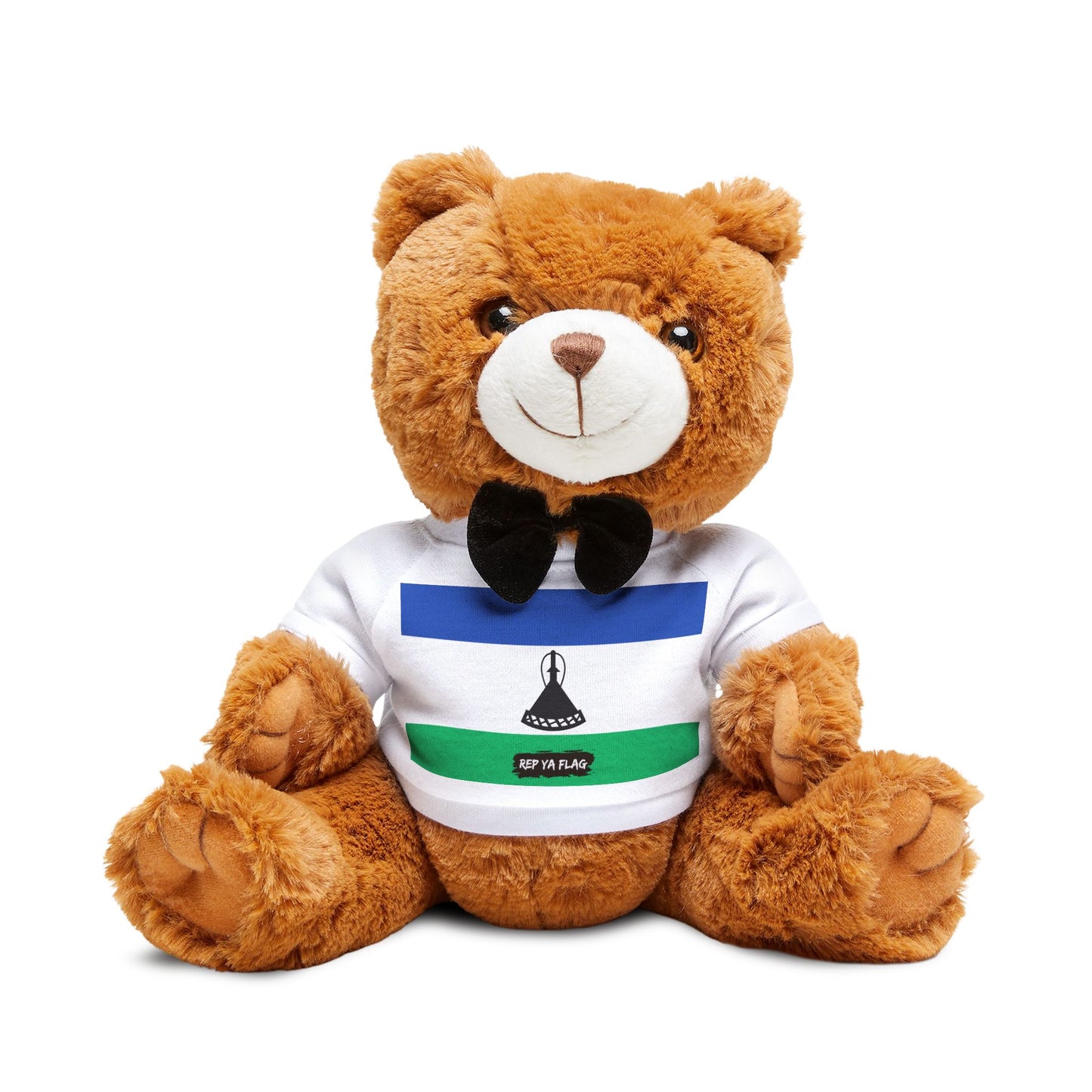 Lesotho Flag Teddy Bear | Basotho Heritage Plush Gift | Rep Ya Flag