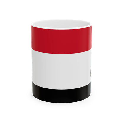 Yemen Flag Mug Ceramic Coffee Cup | 11oz 15oz | Rep Ya Flag