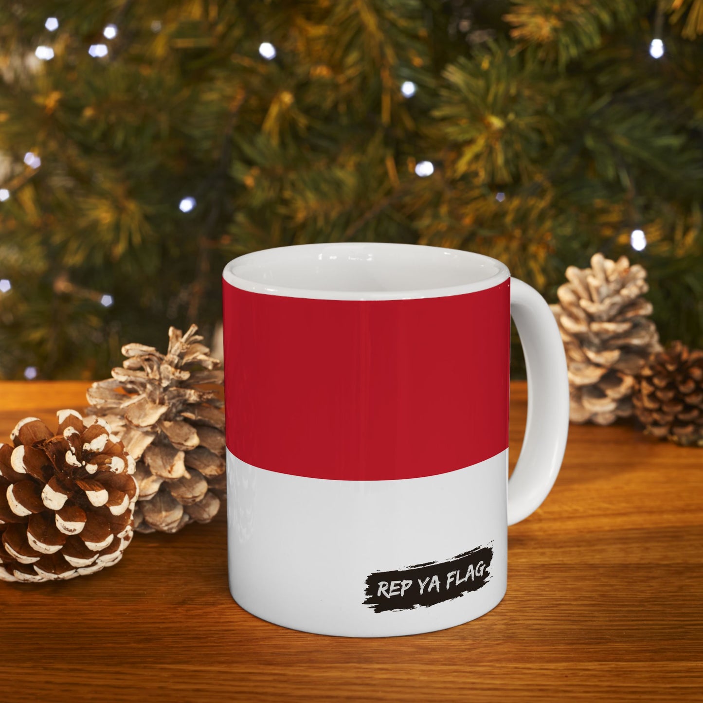 Monaco Flag Coffee Tea Mug 11oz 15oz | Rep Ya Flag Ceramic Mug