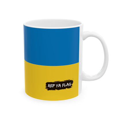 Ukraine Flag Coffee Tea Mug 11oz 15oz | Rep Ya Flag Ceramic Mug