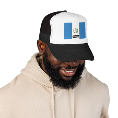 Guatemala Flag Foam Trucker Hat | Guatemalan Pride Snapback Cap | Rep Ya Flag