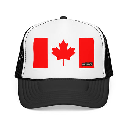 Canada Flag Foam Trucker Hat | Canadian Pride Snapback Cap | Rep Ya Flag