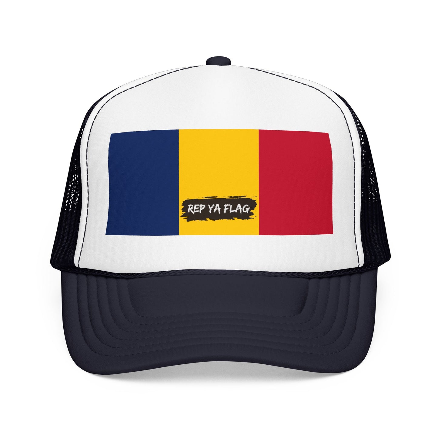 Chad Flag Foam Trucker Hat | Chadian Pride Snapback Cap | Rep Ya Flag