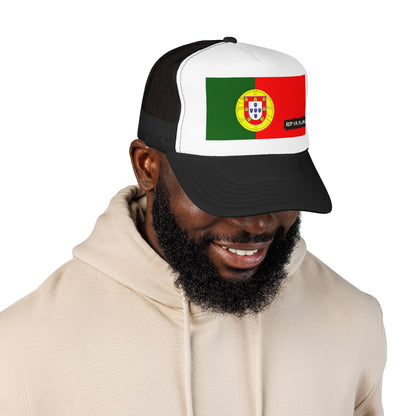 Portugal Flag Foam Trucker Hat | Portuguese Pride Snapback Cap | Rep Ya Flag