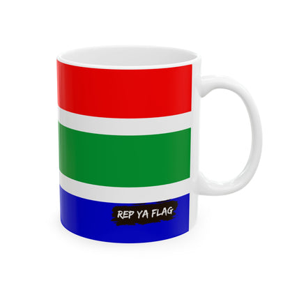 South Africa Flag Coffee Mug 11oz & 15oz | South African Heritage Ceramic Coffee Tea Mug | Rep Ya Flag