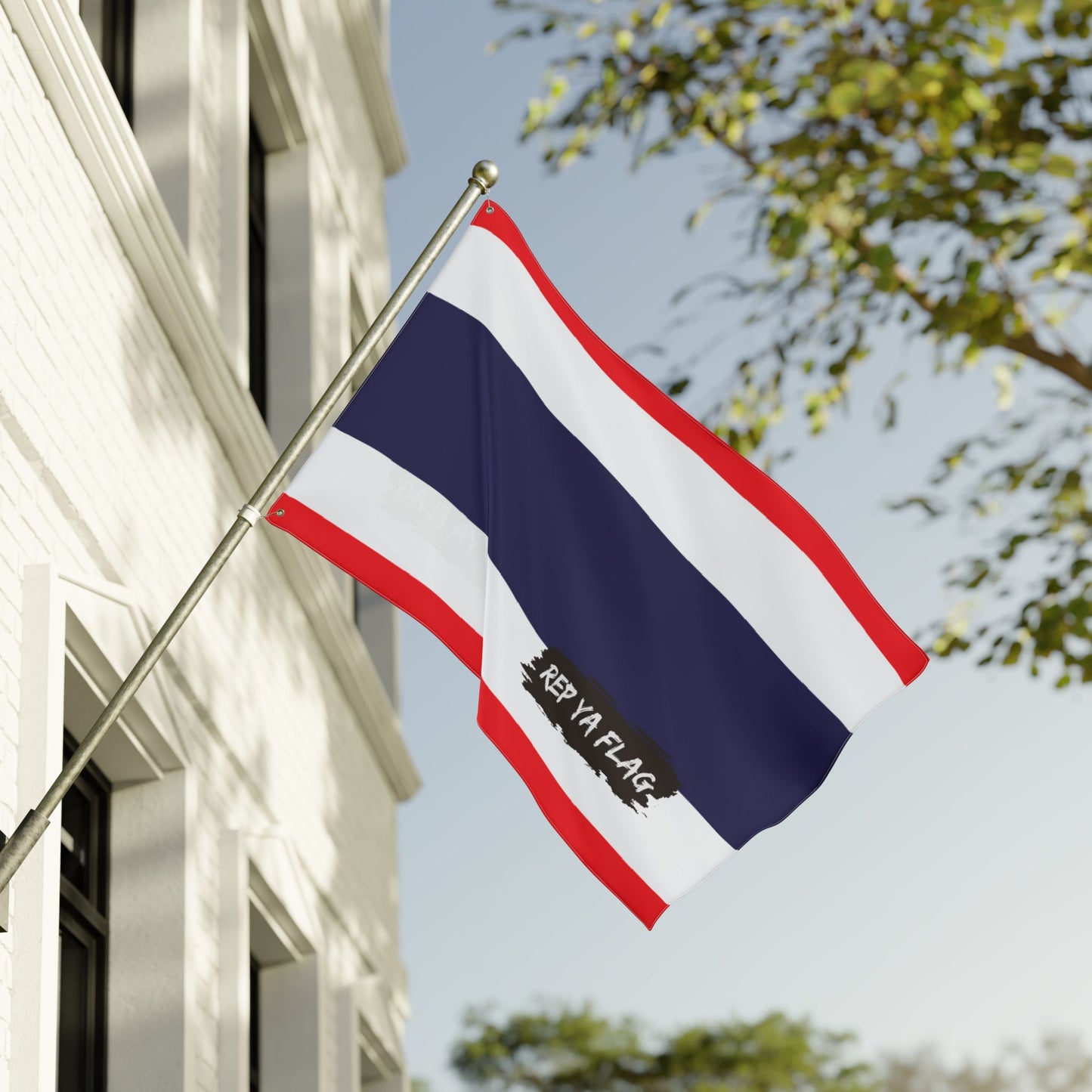 Thailand Flag Garden Banner | Double-Sided Outdoor Flag | Rep Ya Flag