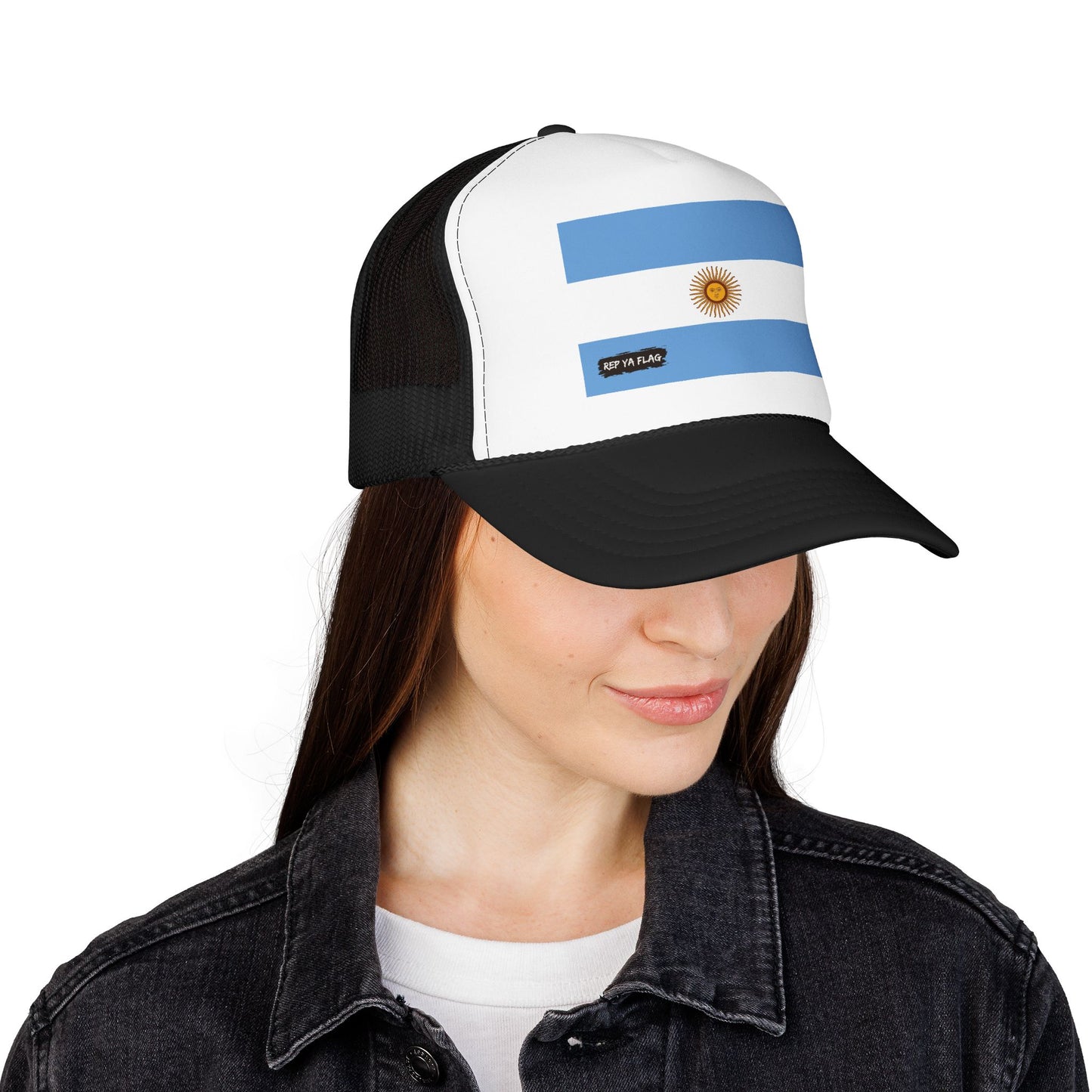 Argentina Flag Foam Trucker Hat | Caribbean Pride Snapback Cap | Rep Ya Flag