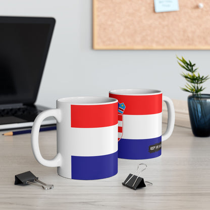 Croatia Flag Coffee Tea Mug 11oz 15oz | Croatian Heritage Mug | Rep Ya Flag