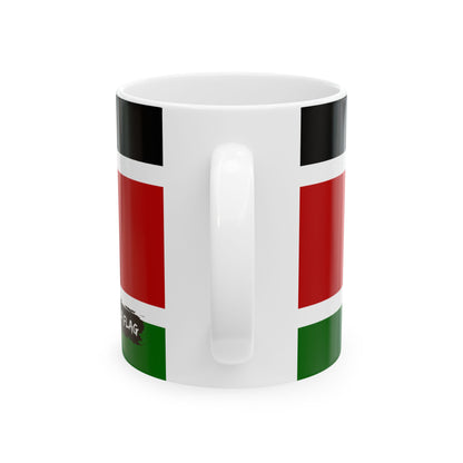 Kenya Flag Coffee Tea Mug 11oz 15oz | Rep Ya Flag Ceramic Mug