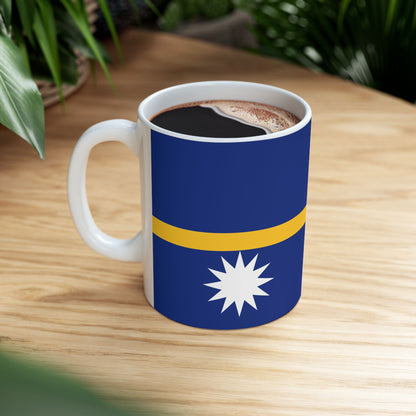 Nauru Flag Coffee Tea Mug 11oz 15oz | Rep Ya Flag Ceramic Mug