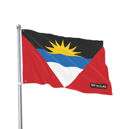 Antigua & Barbuda Flag Garden Banner | Double Sided Outdoor Flag | Rep Ya Flag