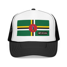 Dominica Flag Foam Trucker Hat | Dominican Pride Snapback Cap | Rep Ya Flag