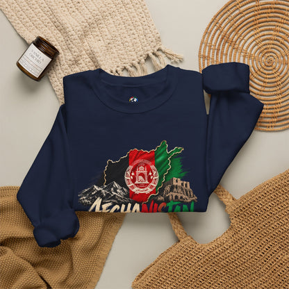 Afghanistan Flag Crewneck Sweatshirt — Patriotic Afghan Pride Sweater