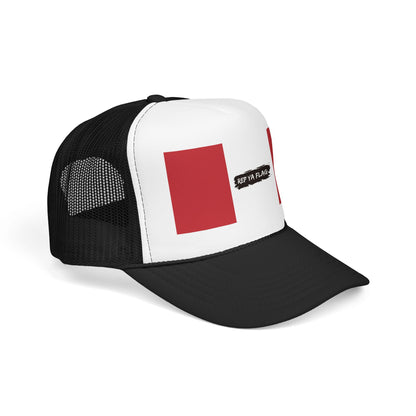 Peru Flag Foam Trucker Hat | Peruvian Pride Snapback Cap | Rep Ya Flag