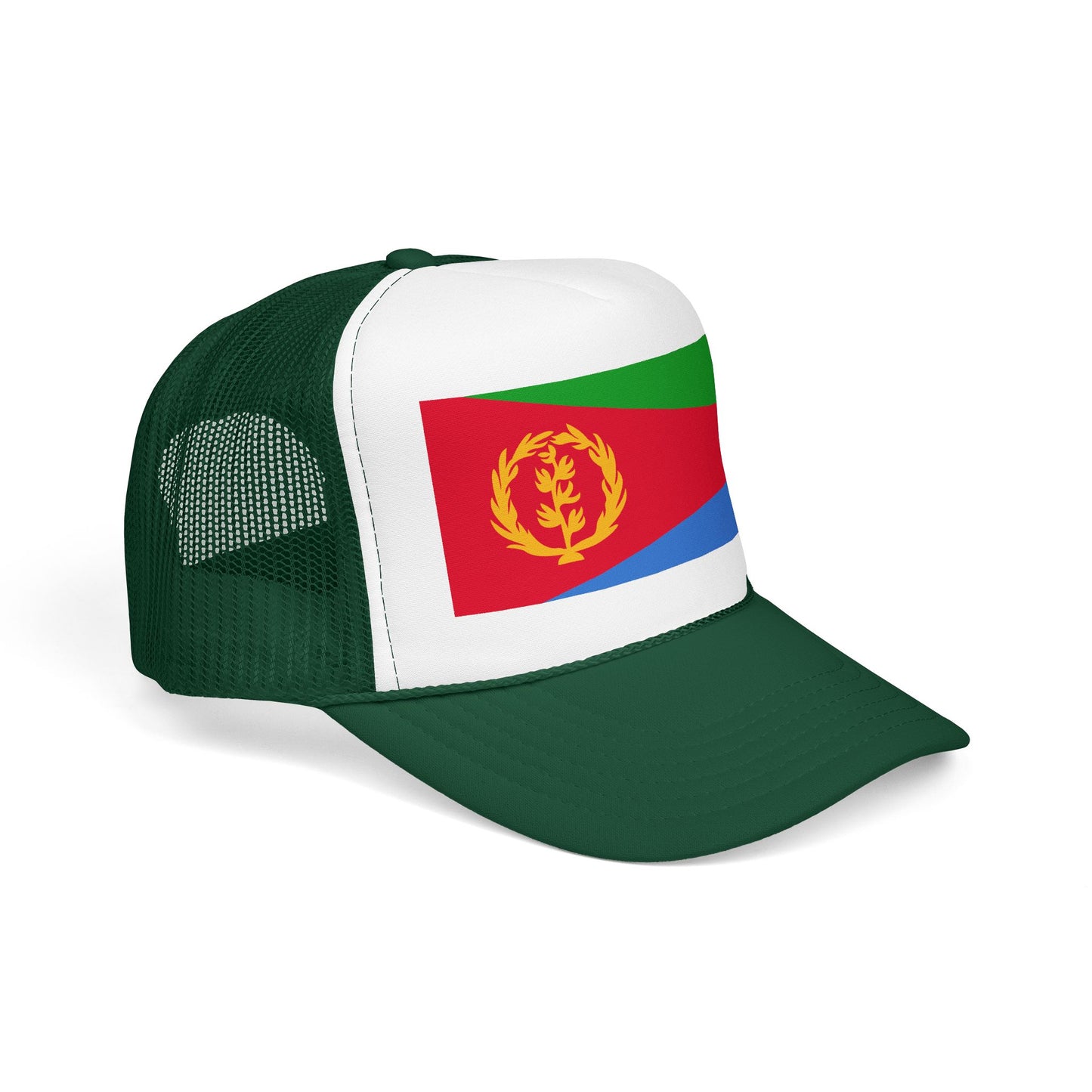 Eritrea Flag Foam Trucker Hat | Eritrean Pride Snapback Cap | Rep Ya Flag