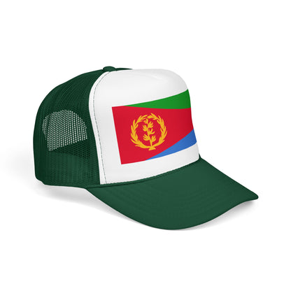 Eritrea Flag Foam Trucker Hat | Eritrean Pride Snapback Cap | Rep Ya Flag