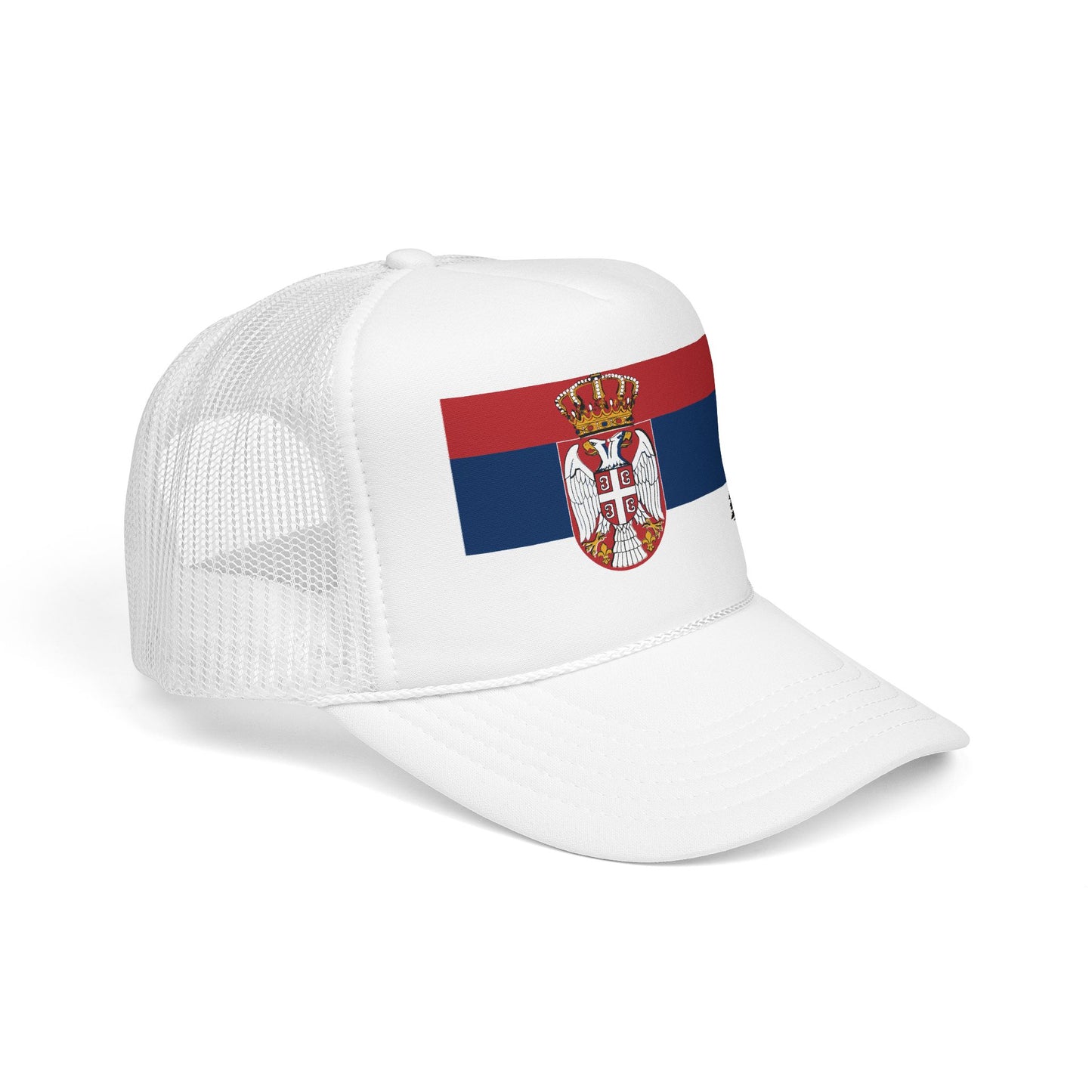Serbia Flag Foam Trucker Hat | Serbian Pride Snapback Cap | Rep Ya Flag