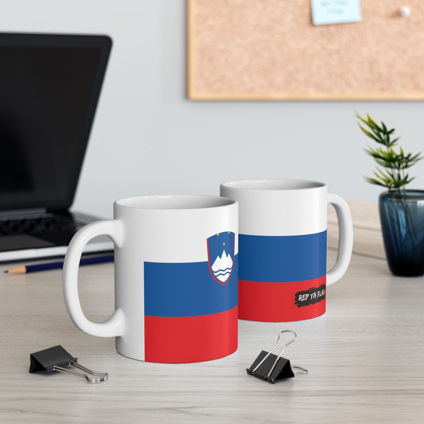 Slovenia Flag Coffee Mug 11oz & 15oz | Slovenian Heritage Ceramic Coffee Tea Mug | Rep Ya Flag
