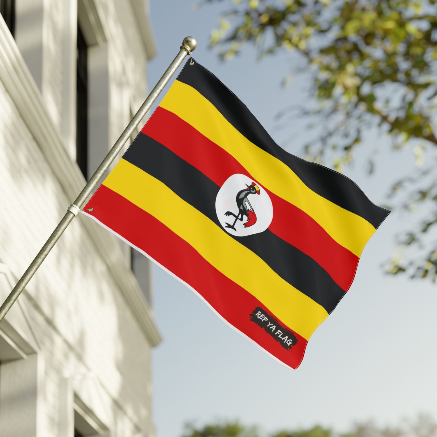 Uganda Flag Double Sided Flag, Outdoor Garden Banner | Country Flag