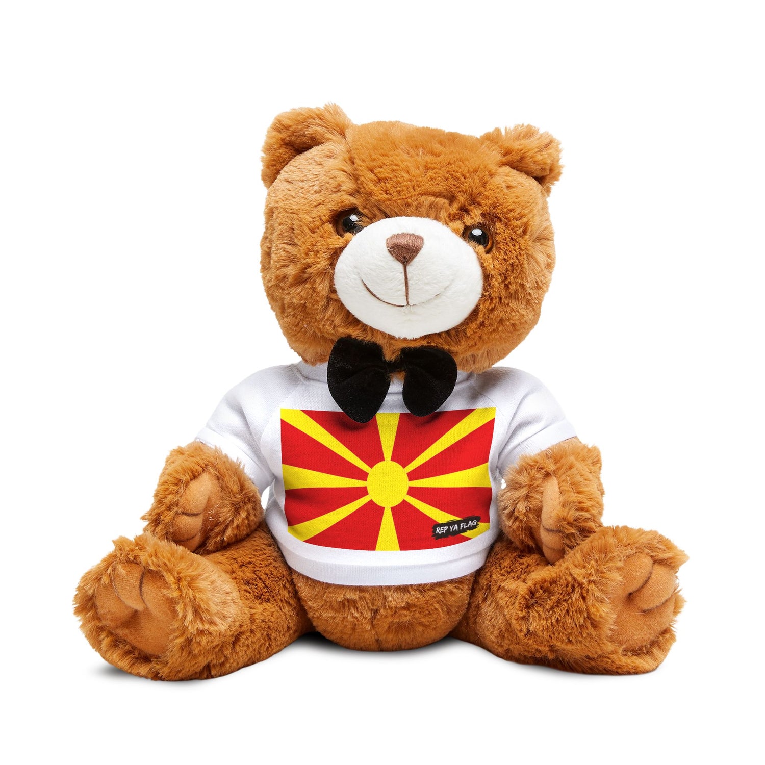 North Macedonia Flag Teddy Bear | North Macedonia Plush Gift | Macedonian Heritage Bear | Cultural Keepsake | Baby Gift Stuffed Animal