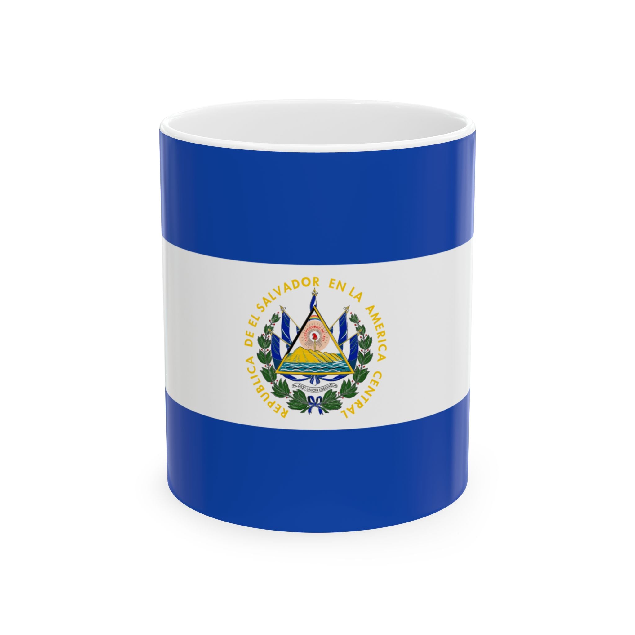 El Salvador Flag Coffee Tea Mug 11oz 15oz | Rep Ya Flag Ceramic Mug