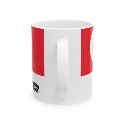 Singapore Flag Coffee Mug 11oz & 15oz | Singaporean Heritage Ceramic Coffee Tea Mug | Rep Ya Flag