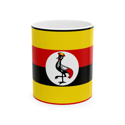 Uganda Flag Coffee Tea Mug 11oz 15oz | Rep Ya Flag Ceramic Mug