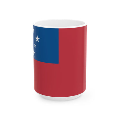 Samoa Flag Coffee Mug 11oz & 15oz | Samoan Heritage Ceramic Mug | Rep Ya Flag