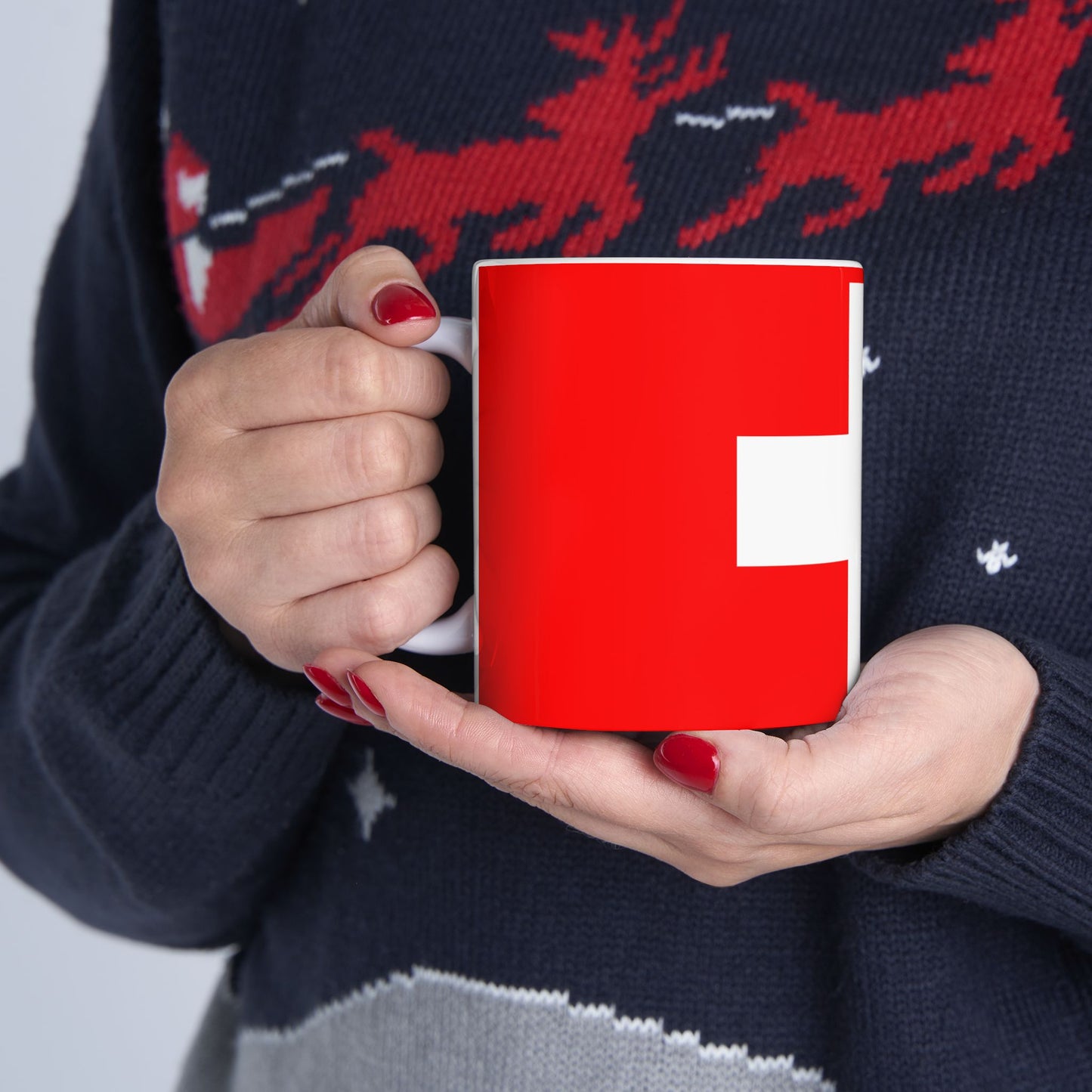 Switzerland Flag Coffee Tea Mug 11oz 15oz | Rep Ya Flag Ceramic Mug