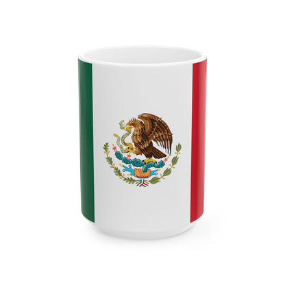 Mexico Flag Coffee Tea Mug 11oz 15oz | Rep Ya Flag Ceramic Mug