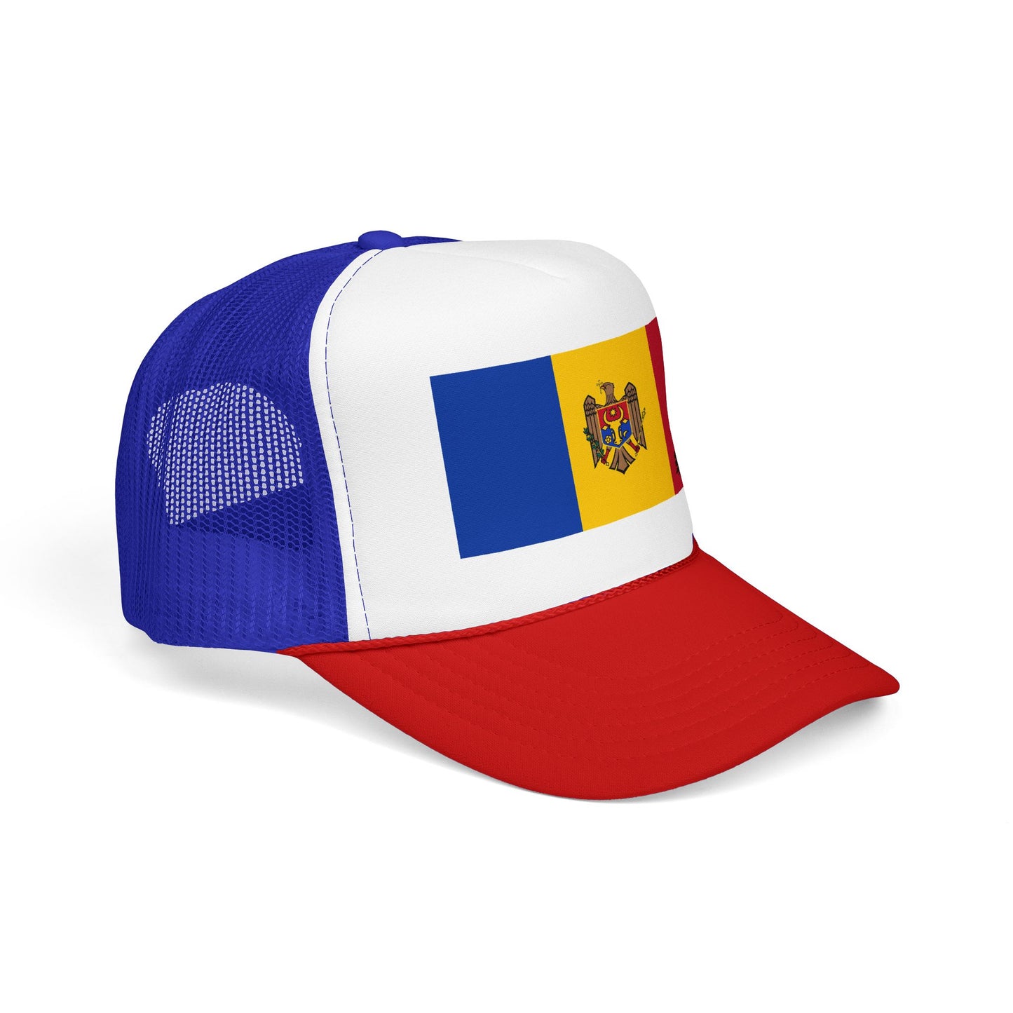 Moldova Flag Foam Trucker Hat | Moldova Pride Snapback Cap | Rep Ya Flag