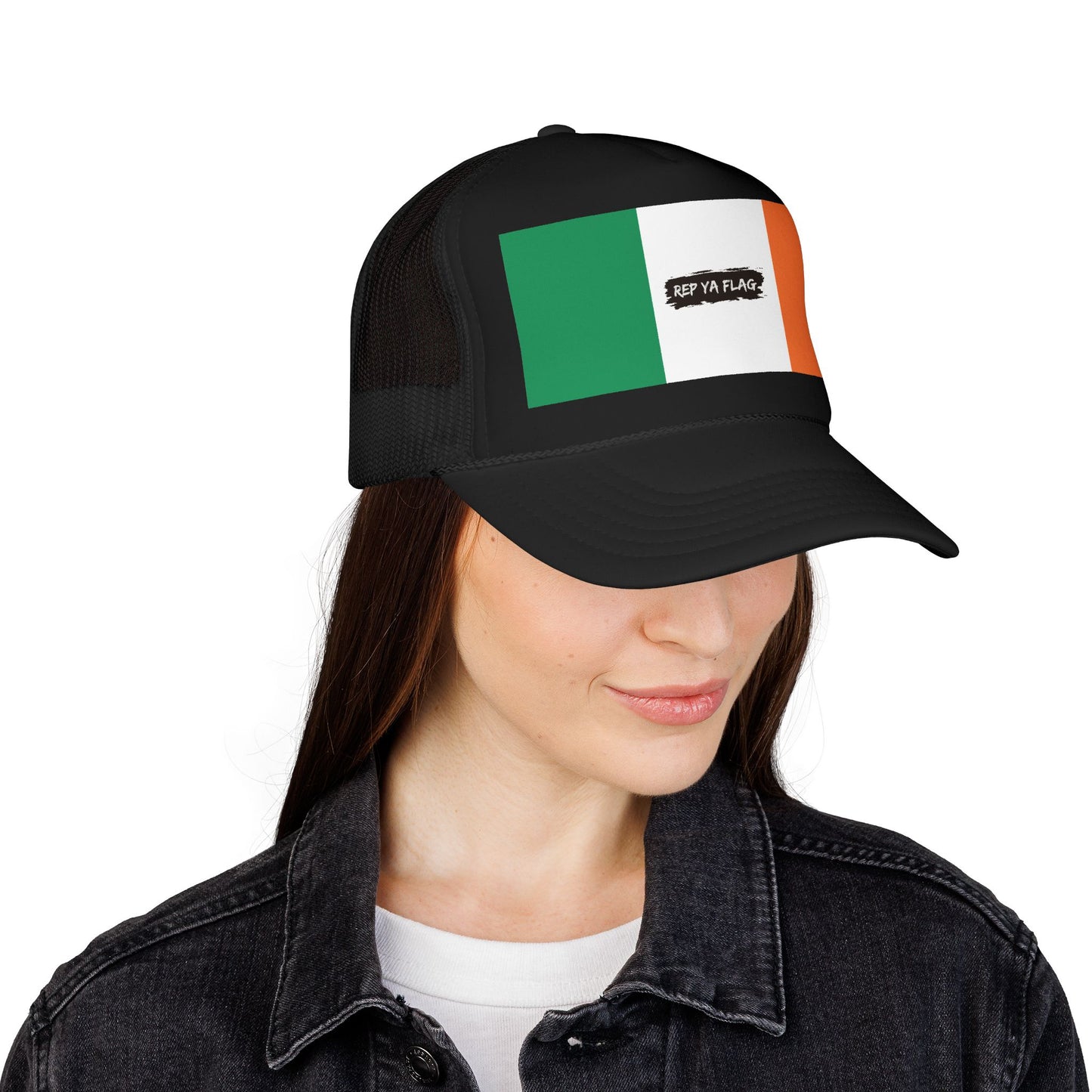 Ireland Flag Foam Trucker Hat | Irish Pride Snapback Cap | Rep Ya Flag