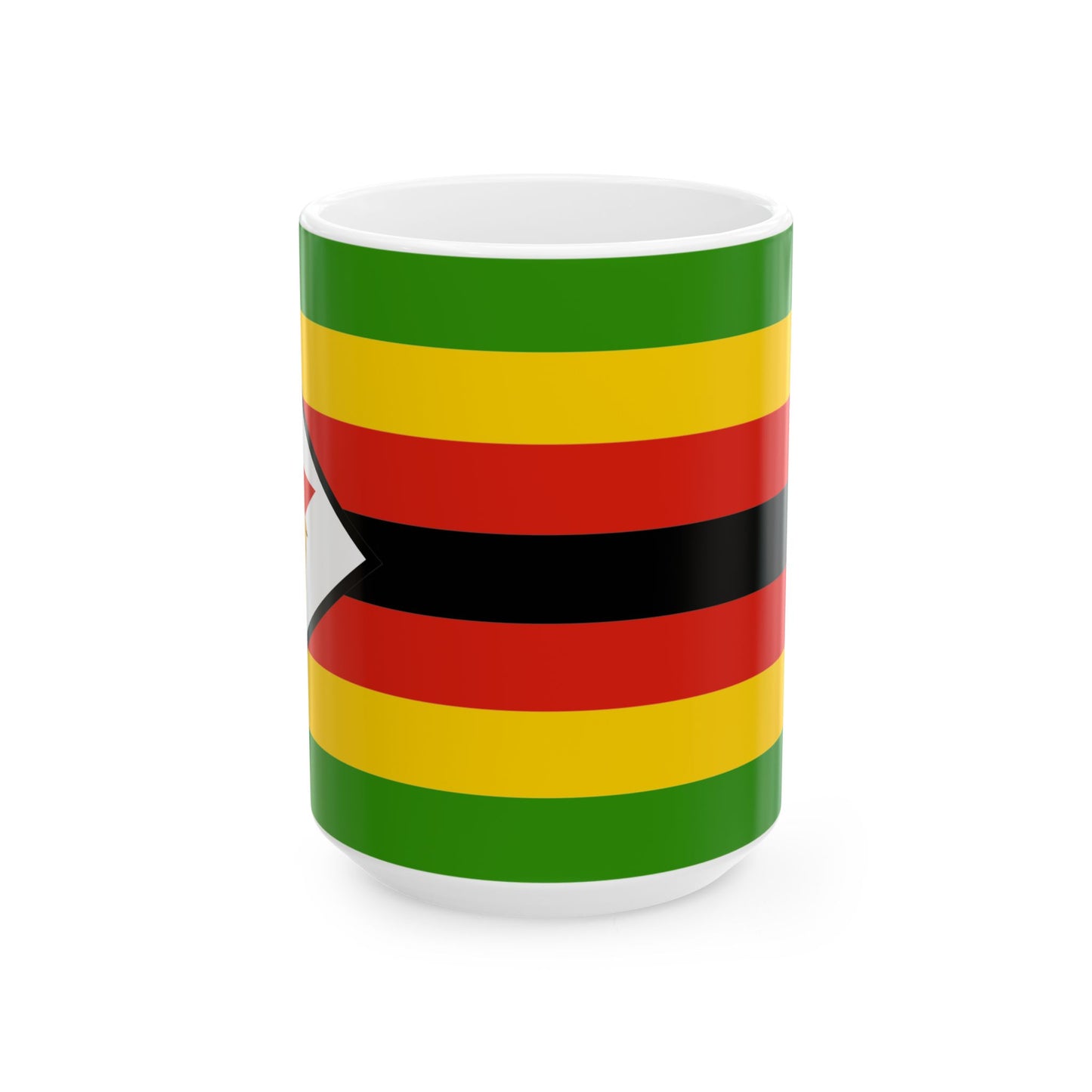 Zimbabwe Flag Mug Ceramic Coffee Cup | 11oz 15oz | Rep Ya Flag