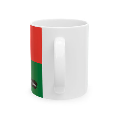 Madagascar Flag Coffee Tea Mug 11oz 15oz | Rep Ya Flag Ceramic Mug