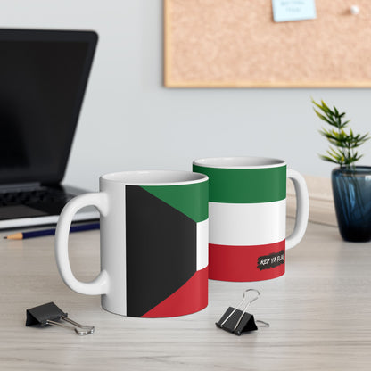 Kuwait Flag Coffee Tea Mug 11oz 15oz | Rep Ya Flag Ceramic Mug