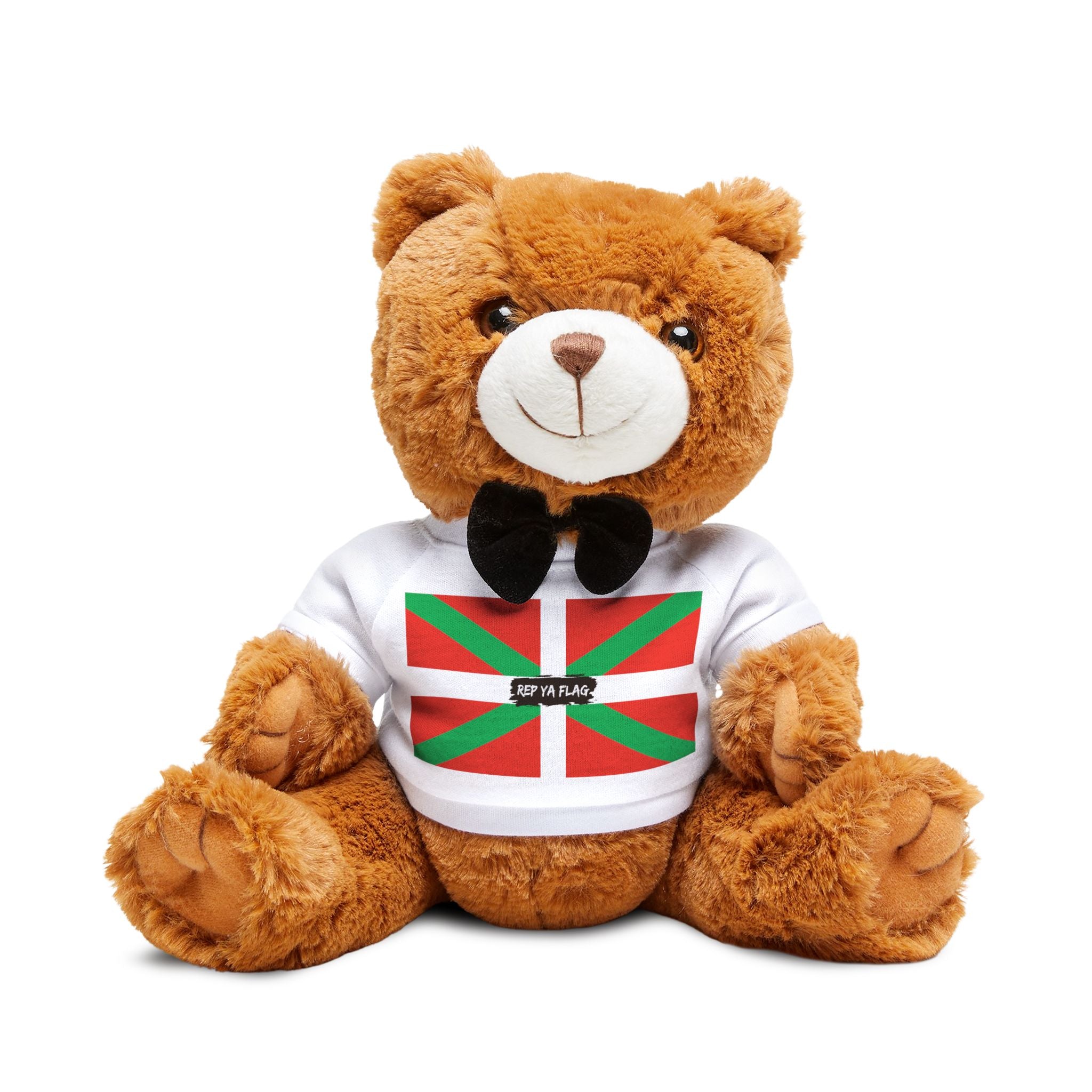 Basque Flag Teddy Bear | Basque Heritage Plush Keepsake | Rep Ya Flag