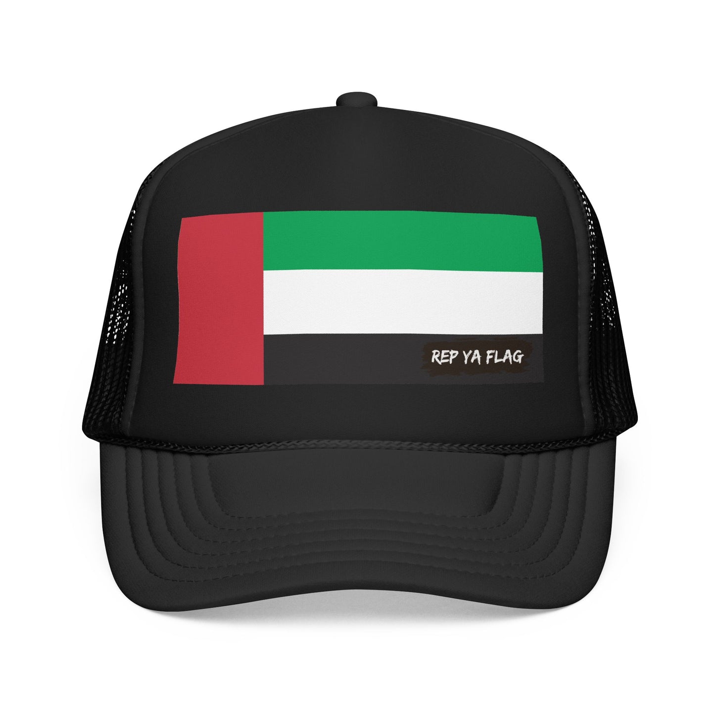 United Arab Emirates UAE Foam Trucker Hat | Rep Ya Flag design