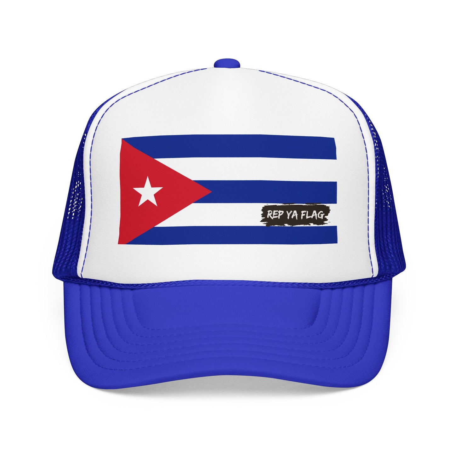 Cuba Flag Foam Trucker Hat | Cuban Pride Snapback Cap | Rep Ya Flag