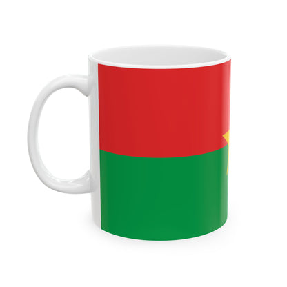 Burkina Faso Flag Coffee Tea Mug 11oz 15oz | Rep Ya Flag Ceramic Mug