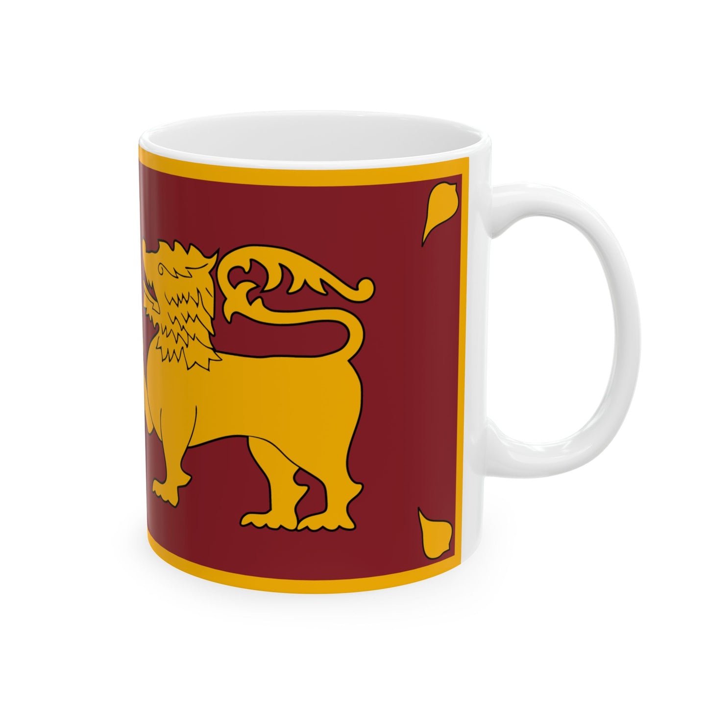 Sri Lanka Flag Coffee Tea Mug 11oz 15oz | Rep Ya Flag Ceramic Mug