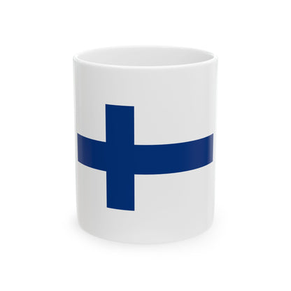 Finland Flag Coffee Tea Mug 11oz 15oz | Rep Ya Flag Ceramic Mug