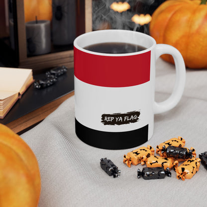 Yemen Flag Mug Ceramic Coffee Cup | 11oz 15oz | Rep Ya Flag
