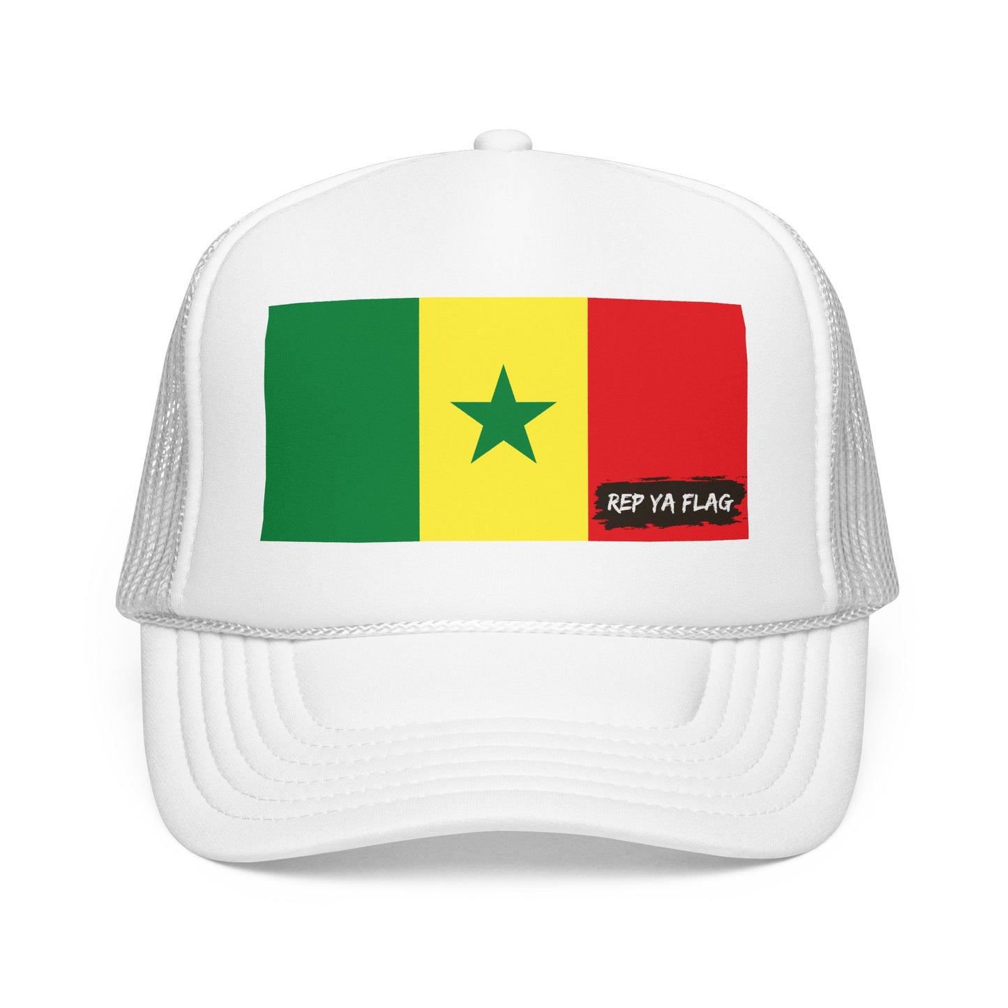 Senegal Flag Foam Trucker Hat | São Toméan Pride Snapback Cap | Rep Ya Flag