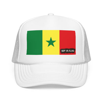 Senegal Flag Foam Trucker Hat | São Toméan Pride Snapback Cap | Rep Ya Flag