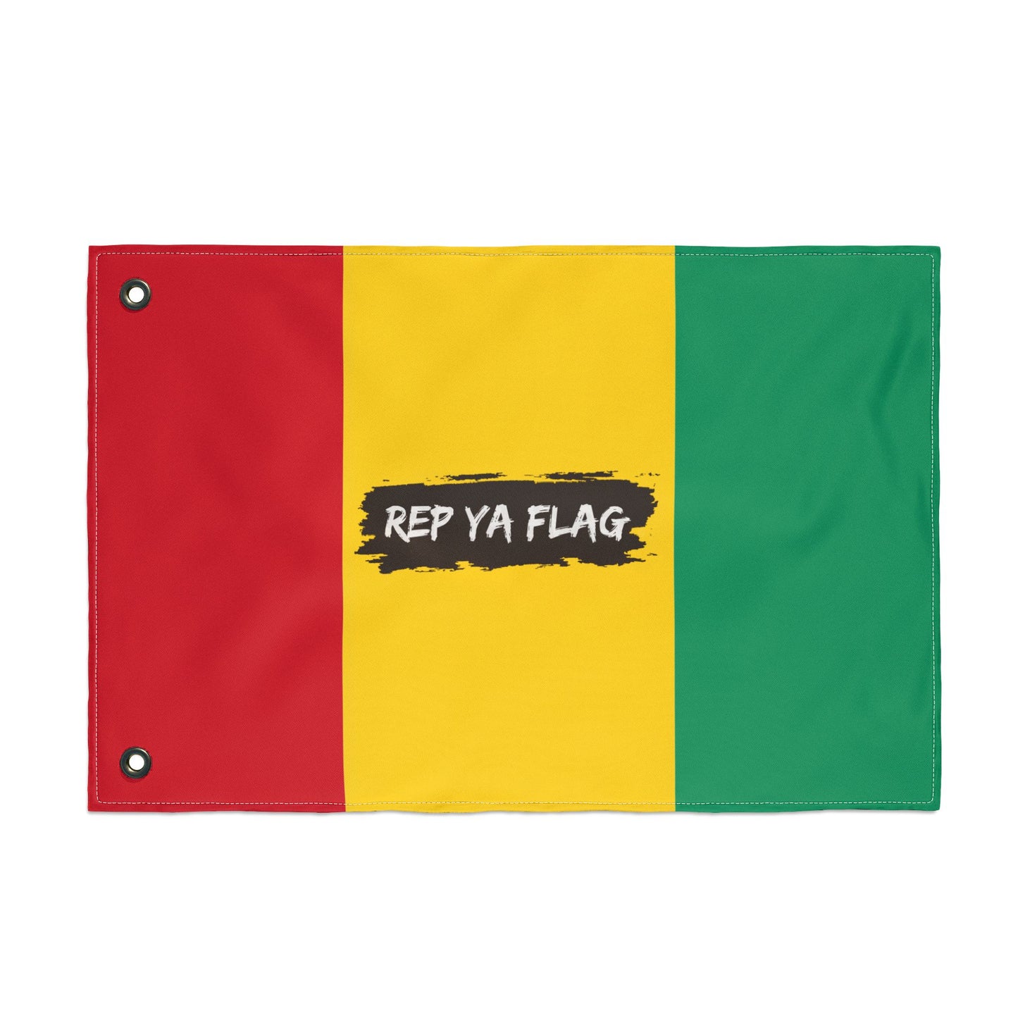 Guinea Flag Garden Banner | Double Sided Outdoor Flag | Rep Ya Flag